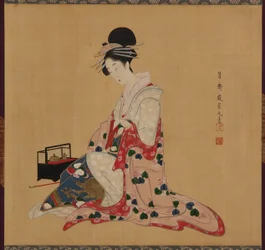 Oiran, Edo-Zeit, frühes bis mittleres 19. Jahrhundert