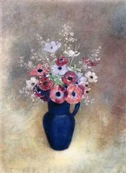 Anemonen in einem Krug, 1910-15