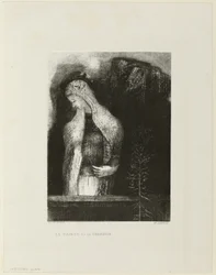 Heilige Frau und Distel