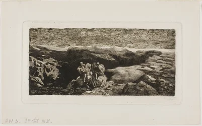 Reiter im Kampf