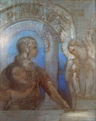 Mystischer Ritter, von Odilon Redon (1840-1916)