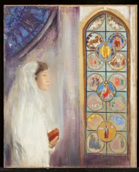 Simone Fayet als Kommunikantin