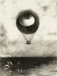 Das Auge, wie ein seltsamer Ballon, steigt ins Unendliche. Serie: Für Edgar Poe, 1882