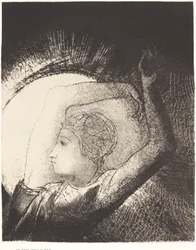 Eine Frau, bekleidet mit der Sonne