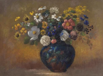 Wildblumen in einer Vase, ca. 1910