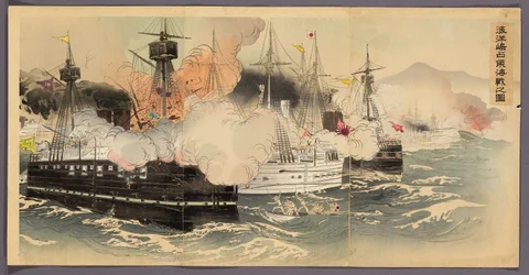 Die Seeschlacht und Eroberung der Insel Haiyang (Kaiyoto senryo kaisen no zu)