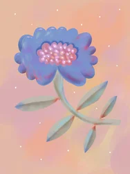 Leuchtende Fantasieblüte