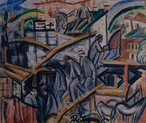 Neubau eines Hauses, 1913