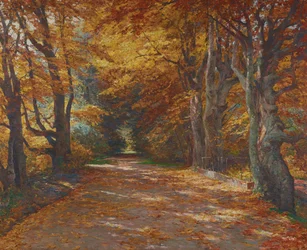 Praterallee im Herbst