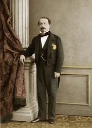 Porträt von Napoleon III (spätere Kolorierung)