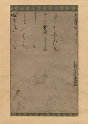 Hotei mit einem Kind (1624)