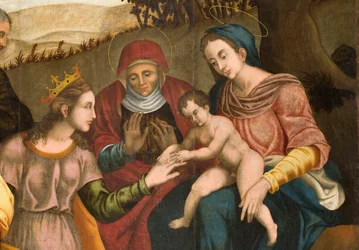 Heirat der hl. Katharina, Detail