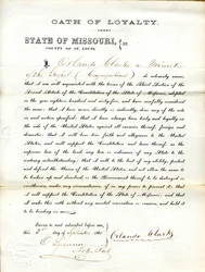 Schwört den Treueeid auf die Regierung der Vereinigten Staaten und den Staat Missouri