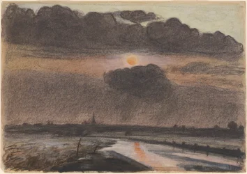 Sonnenuntergang am Fluss