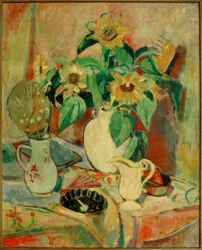 Stilleben mit Sonnenblumen