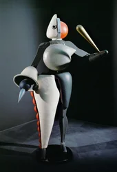 Der Abstrakte, Figurine aus dem Triadischen Ballett, erstmals aufgeführt im Landestheater Stuttgart