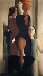Frauen auf der Treppe