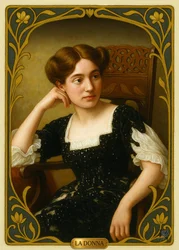 Elegantes Frauenporträt