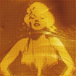 Goldene Leinwand Sirene