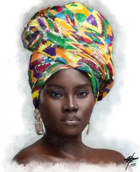 Majestätische Afrikanische Frau