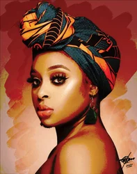 Lebhafte Afrikanische Schönheit