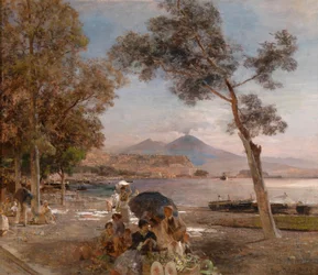 Abendstimmung an der Bucht von Neapel