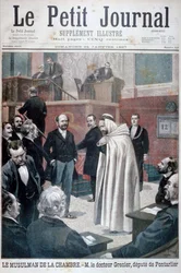 Dr. Philippe Grenier, der erste muslimische Abgeordnete in der französischen Nationalversammlung, 1897