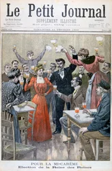 Mittfasten, Wahl der Königin der Königinnen, 1900