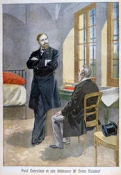 Paul Déroulède und sein Verteidiger Oscar Falateuf, 1899