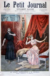 Sibyl Sanderson und Delmas in Jules Massenets Oper Thais, Paris, 1894
