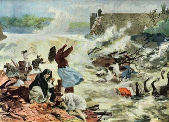 Die Bouzey-Katastrophe, 1895 (Illustration)