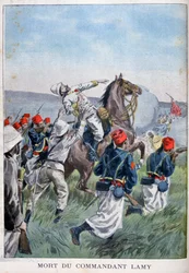 Der Tod von Kommandant Lamy, Schlacht von Kousséri, 22. April 1900