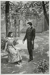 Victor Hugo erklärt Adèle Foucher seine Liebe, 19. Jahrhundert