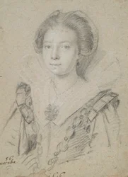 Porträt einer jungen Dame aus dem Haus Anjou