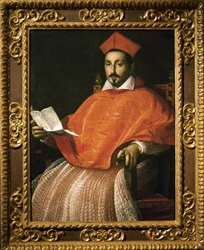 Porträt von Kardinal Scipione Borghese (Scipione Caffarelli-Borghese) (1577-1633) von Ottavio Leoni