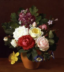 Stillleben mit Sommerblumen