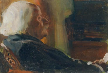 Porträt des Komponisten Karl Goldmark 1830-1915, 1905