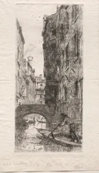 Ponte del Pistor, Venedig, 1880