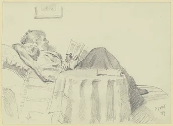 Die lesende Luise Scholderer