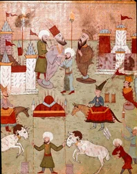 Festlichkeiten zur Beschneidung des Sohnes des osmanischen Sultans Murad II.