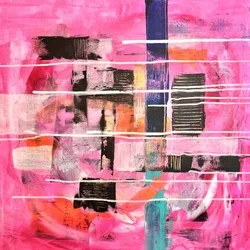 Lebendiges Pinkes Abstrakt