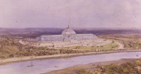 Entwurf für eine geplante Ausstellung in St. Cloud, Paris