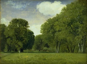 Der Hirschpark. Studie