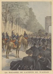 Krawall auf der Avenue de Wagram, Paris