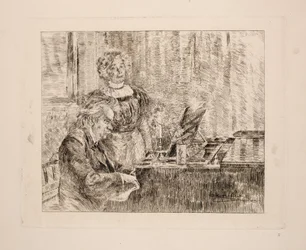 Edvard und Nina Grieg am Klavier