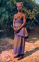 Eine Frau aus Accra, Ghana, 1922