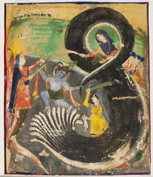 Krishna und der Naga Kaliya