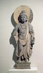 Stehender Bodhisattva Maitreya, 3. Jahrhundert