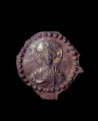 Segnender Christus (Relief auf Medaillon, 5.-6. Jahrhundert)