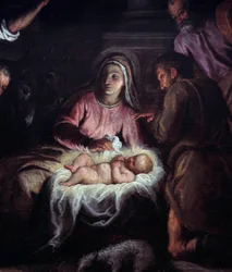 Die Anbetung der Hirten (Detail)